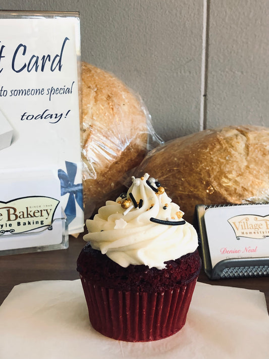 Red velvet cupcake - Village Bakery